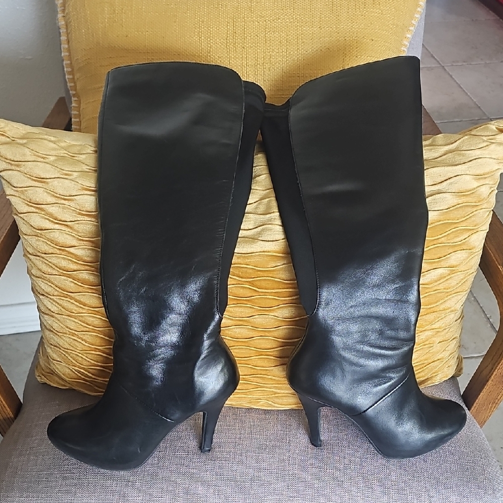 Me Too Black Over the Knee Boots